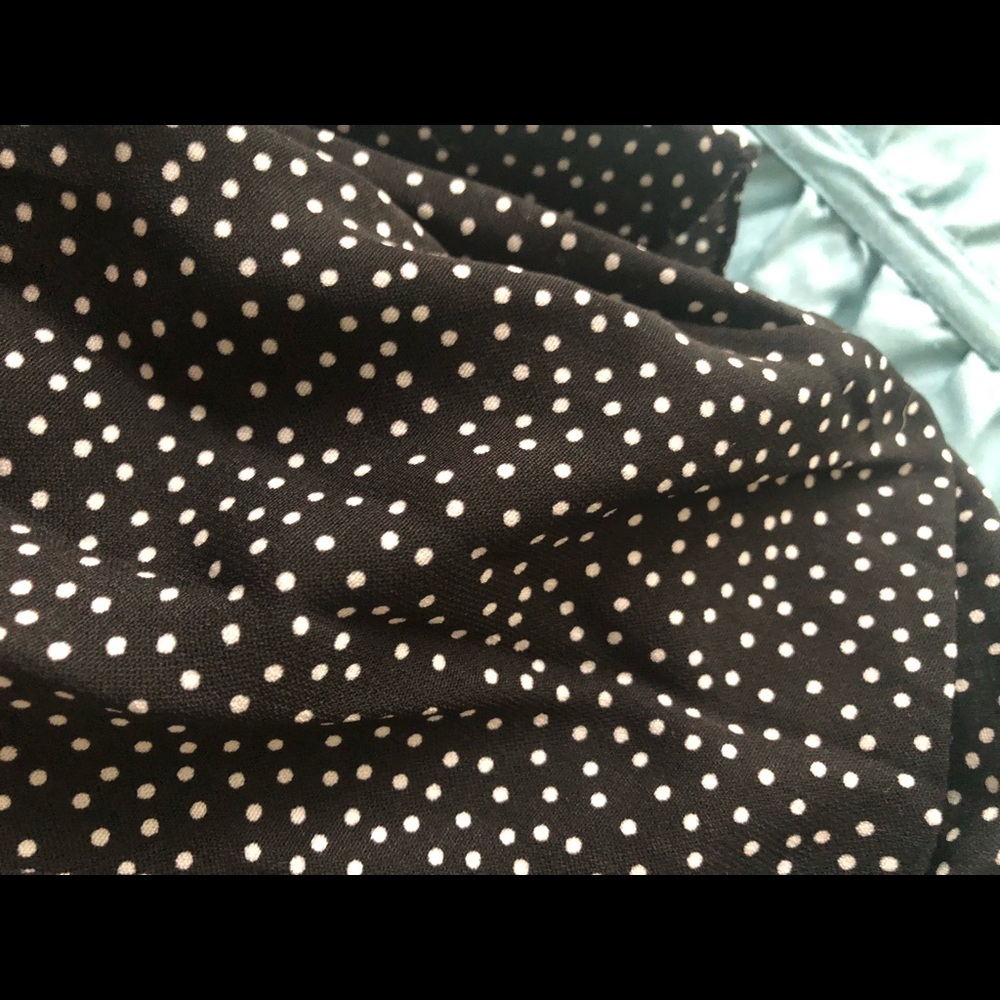 Polka Dot Wrap Top with Bell Sleeves, NWOT - Picture 5 of 5